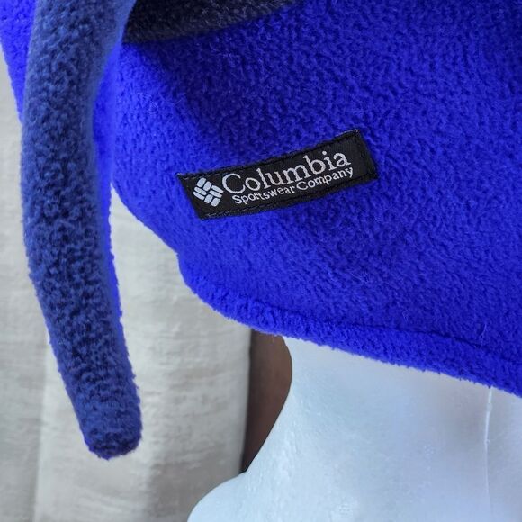 💜Columbia Purple & Blue Fleece Jester Winter Hat Small/Medium - Picture 6 of 11
